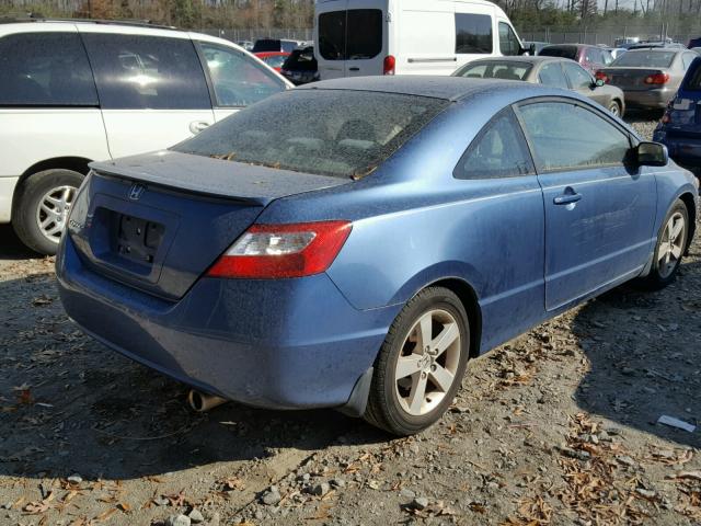 2HGFG12896H540564 - 2006 HONDA CIVIC EX BLUE photo 4