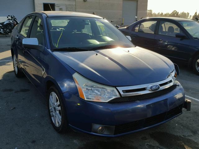 1FAHP35N88W234289 - 2008 FORD FOCUS SE BLUE photo 1