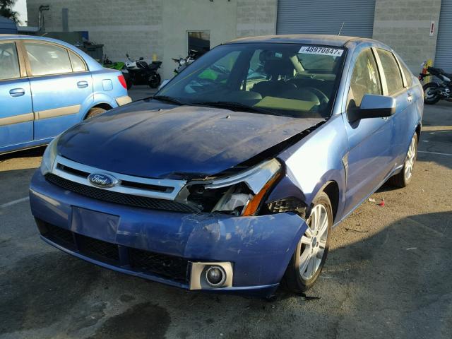 1FAHP35N88W234289 - 2008 FORD FOCUS SE BLUE photo 2