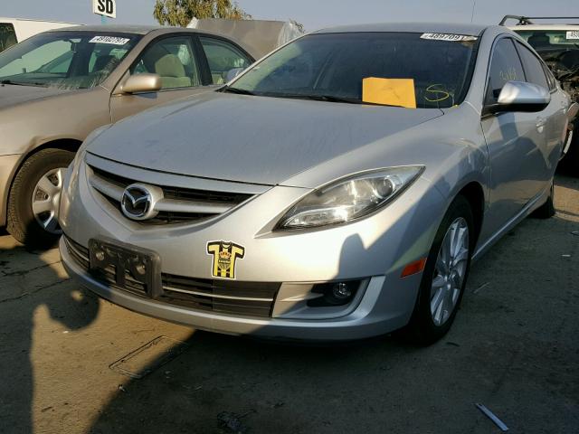 1YVHZ8DH8D5M07333 - 2013 MAZDA 6 TOURING SILVER photo 2