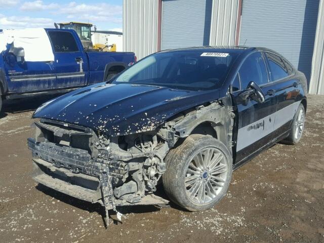 3FA6P0H96DR274212 - 2013 FORD FUSION SE BLACK photo 2