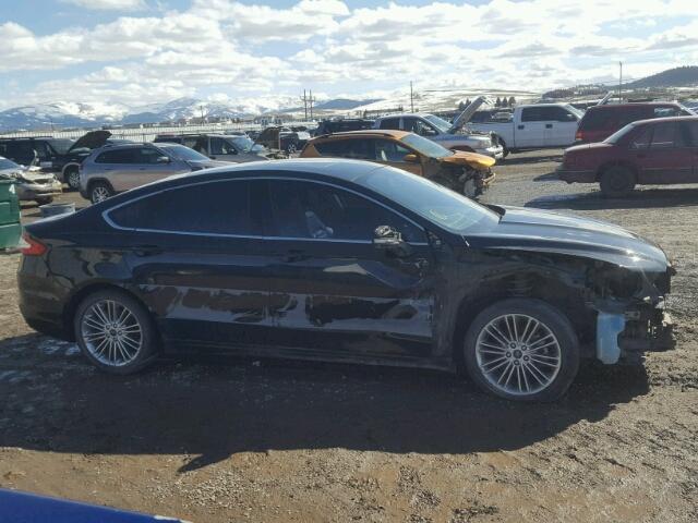 3FA6P0H96DR274212 - 2013 FORD FUSION SE BLACK photo 9