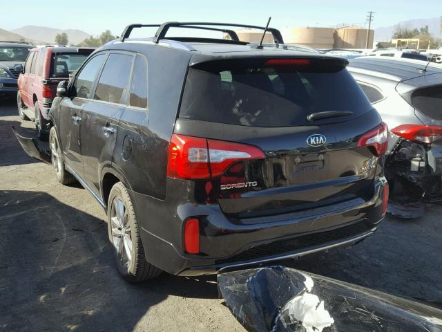 5XYKWDA73FG623707 - 2015 KIA SORENTO SX BLACK photo 3