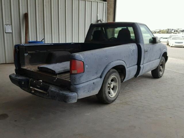 1GCCS145228182498 - 2002 CHEVROLET S TRUCK S1 BLUE photo 4