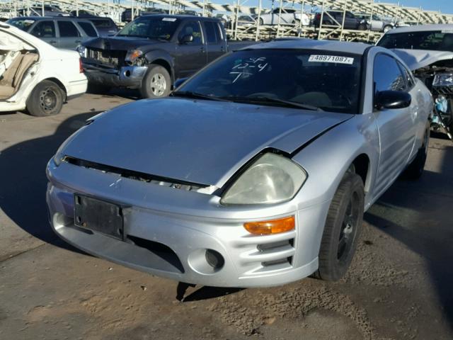 4A3AC44G54E047895 - 2004 MITSUBISHI ECLIPSE GS SILVER photo 2