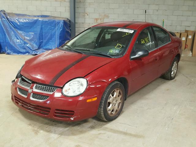 1B3ES56C13D254135 - 2003 DODGE NEON SXT RED photo 2