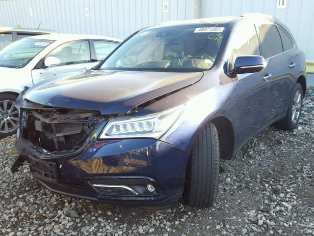 5FRYD4H98GB033971 - 2016 ACURA MDX ADVANC 蓝色 照片 2