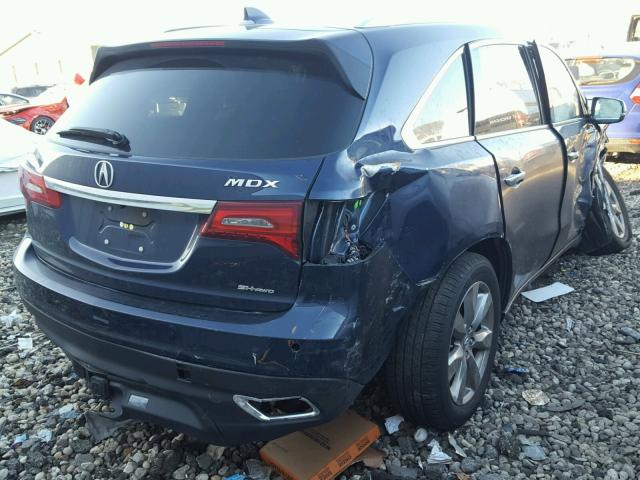 5FRYD4H98GB033971 - 2016 ACURA MDX ADVANC 蓝色 照片 4