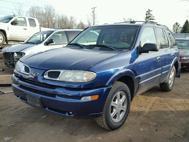 1GHDT13S222338044 - 2002 OLDSMOBILE BRAVADA BLUE photo 2