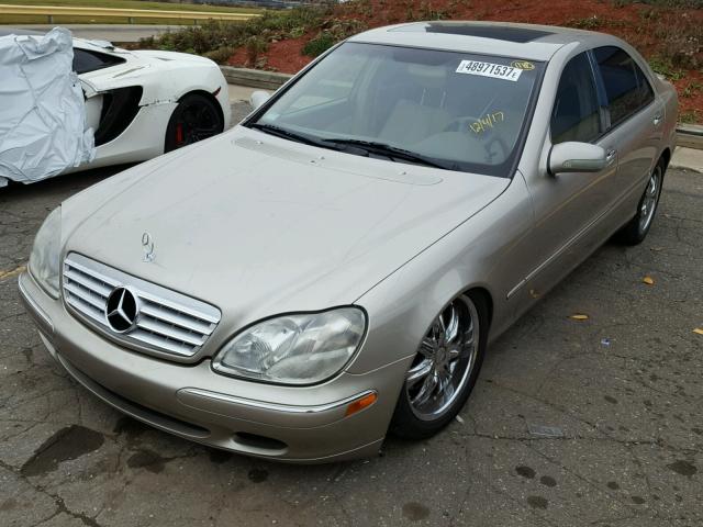 WDBNG70J4YA037642 - 2000 MERCEDES-BENZ S 430 GOLD photo 2