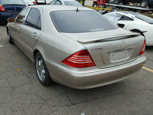 WDBNG70J4YA037642 - 2000 MERCEDES-BENZ S 430 GOLD photo 3