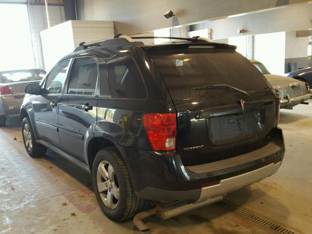 2CKDL63F666049398 - 2006 PONTIAC TORRENT BLACK photo 3