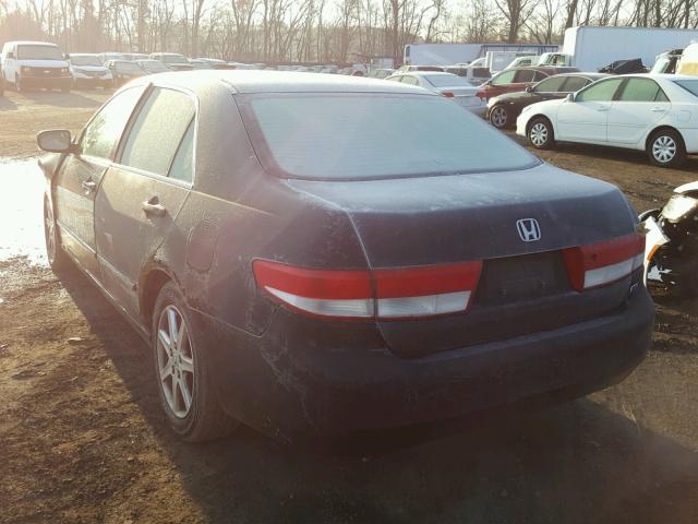 1HGCM66543A077610 - 2003 HONDA ACCORD EX BLACK photo 3