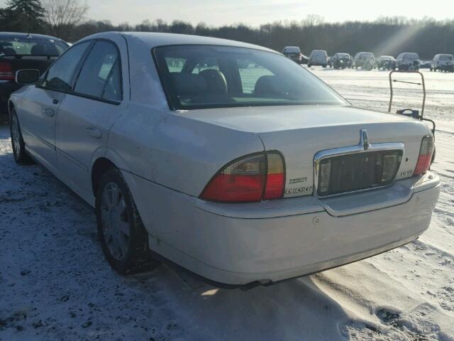 1LNHM87A63Y696059 - 2003 LINCOLN LS WHITE photo 3