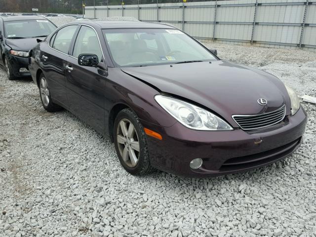 JTHBA30G455081226 - 2005 LEXUS ES 330 MAROON photo 1