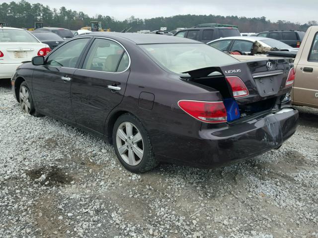 JTHBA30G455081226 - 2005 LEXUS ES 330 MAROON photo 3