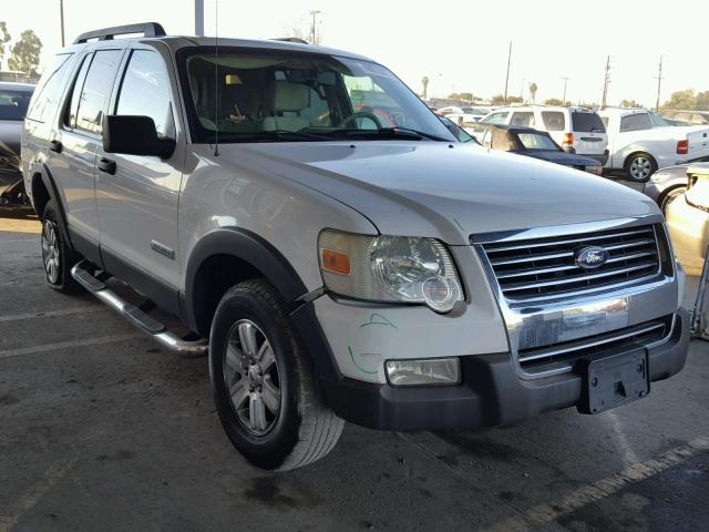 1FMEU63E56UB52440 - 2006 FORD EXPLORER X WHITE photo 1