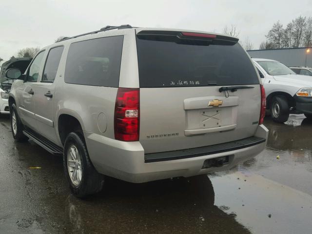 1GNFK16337R223562 - 2007 CHEVROLET SUBURBAN K SILVER photo 3