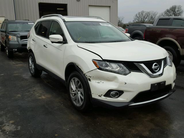 5N1AT2MV9FC859328 - 2015 NISSAN ROGUE S WHITE photo 1