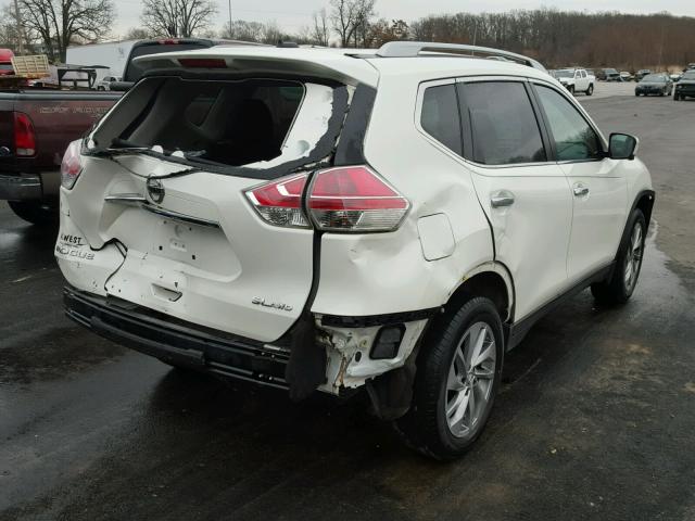 5N1AT2MV9FC859328 - 2015 NISSAN ROGUE S WHITE photo 4