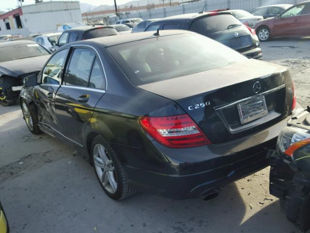 WDDGF4HB3DA787249 - 2013 MERCEDES-BENZ C 250 BLACK photo 3