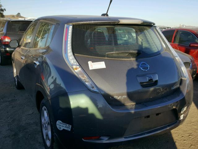 1N4AZ0CP4EC335891 - 2014 NISSAN LEAF S CHARCOAL photo 3