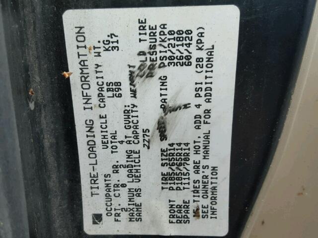 1G8ZN1284YZ127675 - 2000 SATURN SC1 GOLD photo 10