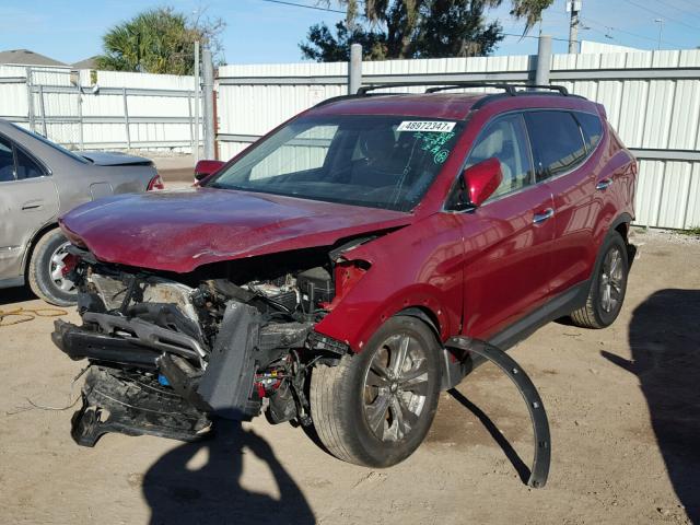 5XYZU3LB7FG264037 - 2015 HYUNDAI SANTA FE S BURGUNDY photo 2