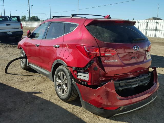 5XYZU3LB7FG264037 - 2015 HYUNDAI SANTA FE S BURGUNDY photo 3