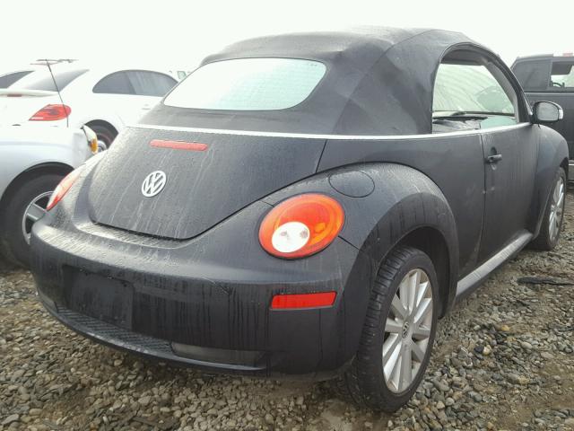 3VWRG31Y09M408711 - 2009 VOLKSWAGEN NEW BEETLE BLACK photo 4