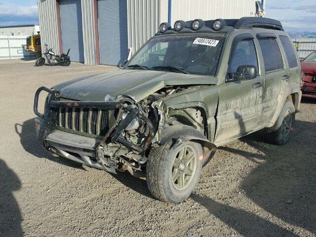 1J4GL38K32W332506 - 2002 JEEP LIBERTY RE TAN photo 2