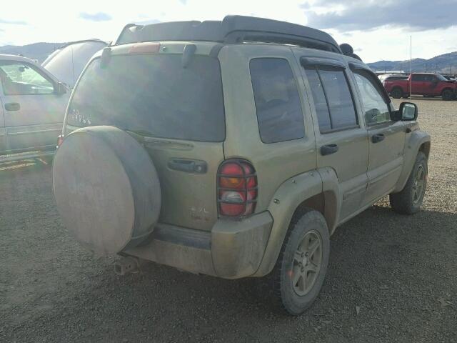 1J4GL38K32W332506 - 2002 JEEP LIBERTY RE TAN photo 4