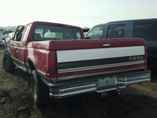 1FTEX15Y4RKA20629 - 1994 FORD F150 RED photo 3