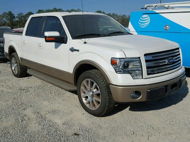 1FTFW1CF8DKG24122 - 2013 FORD F150 SUPER WHITE photo 1