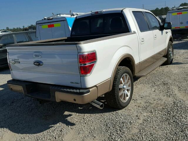 1FTFW1CF8DKG24122 - 2013 FORD F150 SUPER WHITE photo 4