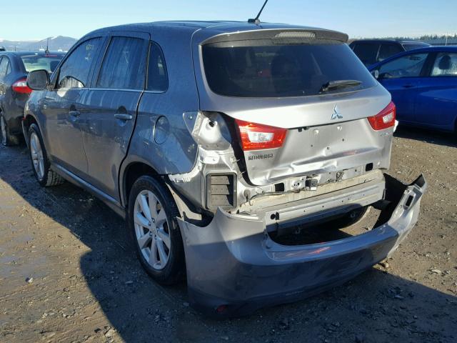 4A4AR4AU3FE032612 - 2015 MITSUBISHI OUTLANDER SILVER photo 3