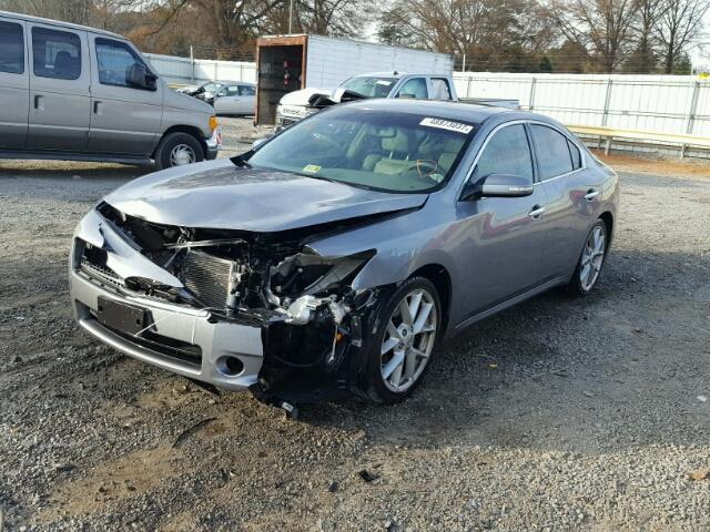 1N4AA51E19C806312 - 2009 NISSAN MAXIMA S SILVER photo 2