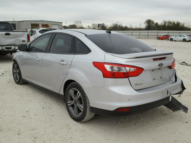 1FADP3F20EL299637 - 2014 FORD FOCUS SE SILVER photo 3