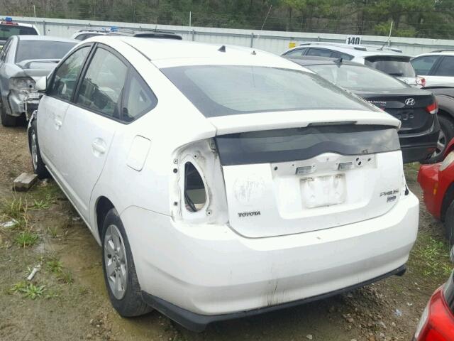 JTDKB22U840020436 - 2004 TOYOTA PRIUS WHITE photo 3