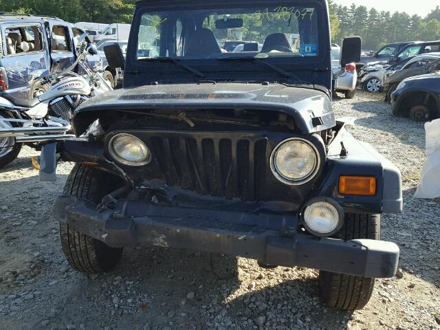 1J4FA49S3YP719615 - 2000 JEEP WRANGLER / BLACK photo 9