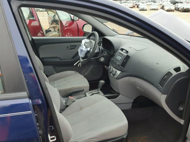 KMHDU4AD9AU150127 - 2010 HYUNDAI ELANTRA BL BLUE photo 5