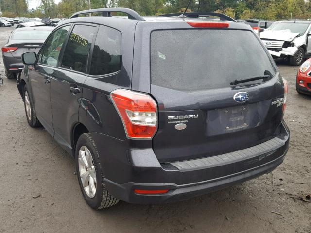 JF2SJAEC7EH503467 - 2014 SUBARU FORESTER 2 GRAY photo 3