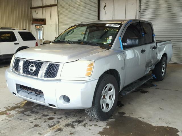 1N6AA07A94N525175 - 2004 NISSAN TITAN XE GRAY photo 2