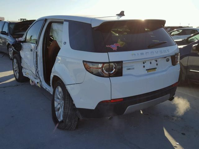 SALCT2BG9GH574336 - 2016 LAND ROVER DISCOVERY WHITE photo 3