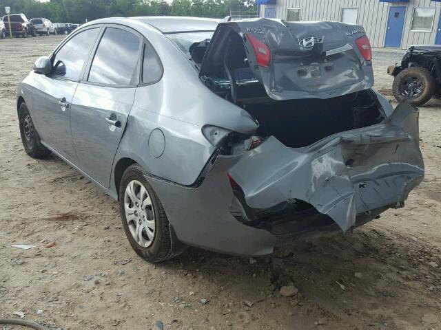 KMHDU4AD6AU925371 - 2010 HYUNDAI ELANTRA BL GRAY photo 3