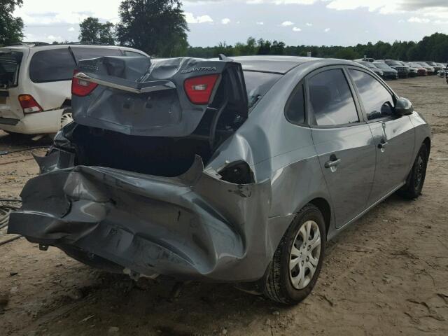 KMHDU4AD6AU925371 - 2010 HYUNDAI ELANTRA BL GRAY photo 4