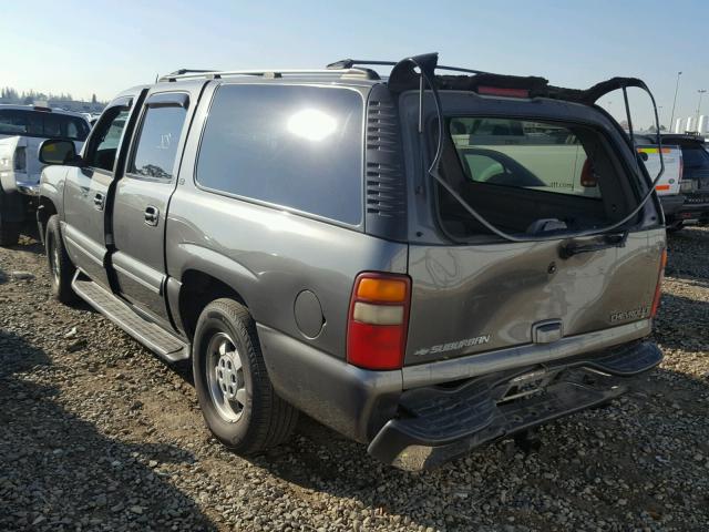 3GNFK16T92G323626 - 2002 CHEVROLET SUBURBAN K GRAY photo 3