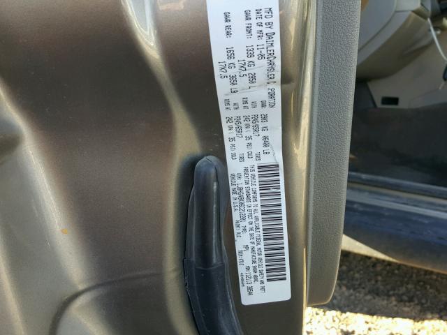 1J8HG48K06C212201 - 2006 JEEP COMMANDER ოქროსფერი ფოტო 10