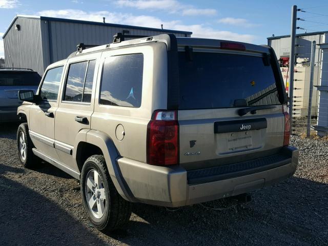 1J8HG48K06C212201 - 2006 JEEP COMMANDER ოქროსფერი ფოტო 3