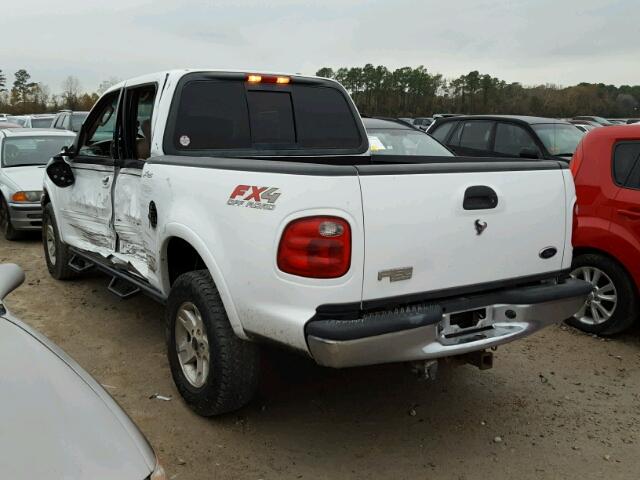 1FTRW08L02KC50009 - 2002 FORD F150 SUPER WHITE photo 3